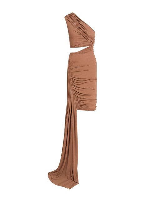 Rick Owens White Midi Dress Viscose, Polyamide, Elastane