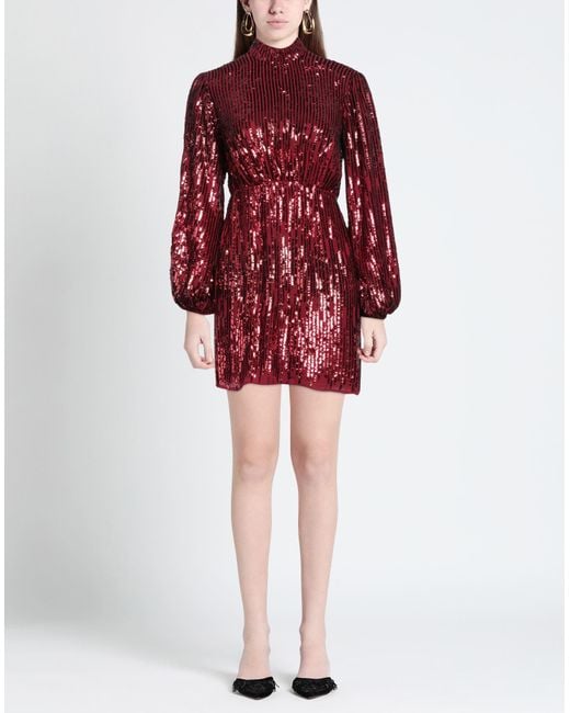 Robe courte Rixo en coloris Red