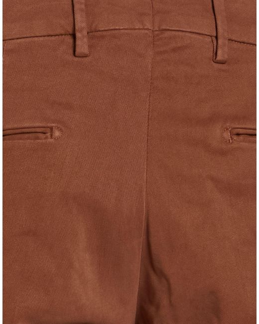 Michael Coal Brown Pants Cotton, Modal, Elastane for men