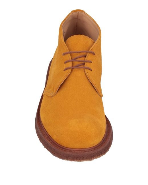 Tricker's Orange Ankle Boots for men