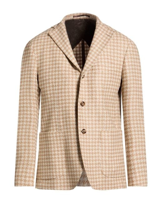 Barba Napoli Natural Blazer Virgin Wool, Silk, Cashmere for men