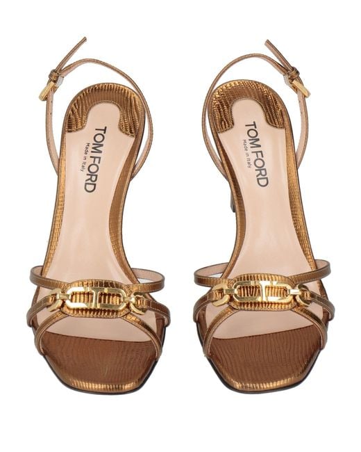 Tom Ford Metallic Sandals