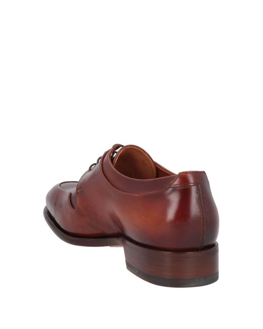 Santoni Red Lace-up Shoes for men