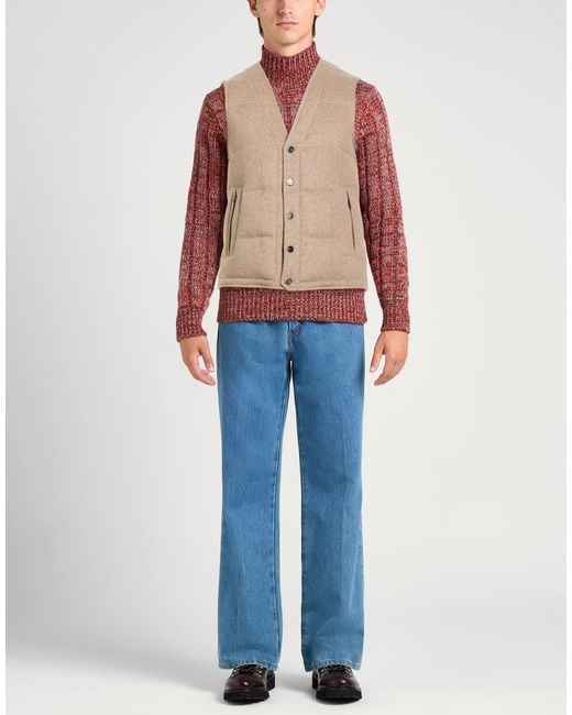 Isaia Natural Vest Cashmere for men