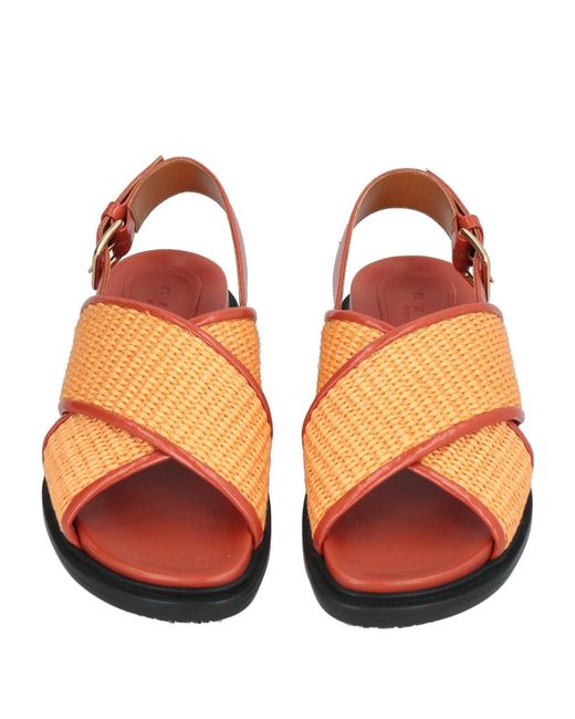 Marni Orange Sandals
