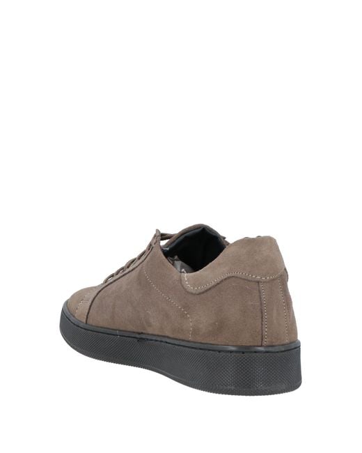 Tsd12 Brown Taupe Sneakers Soft Leather for men