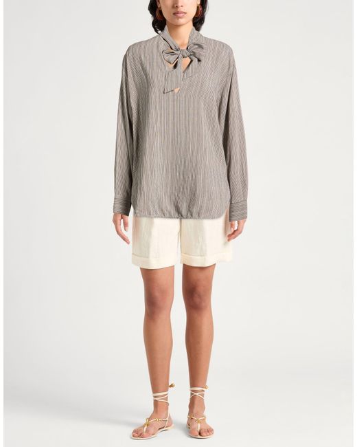 Barena Gray Top Viscose, Silk