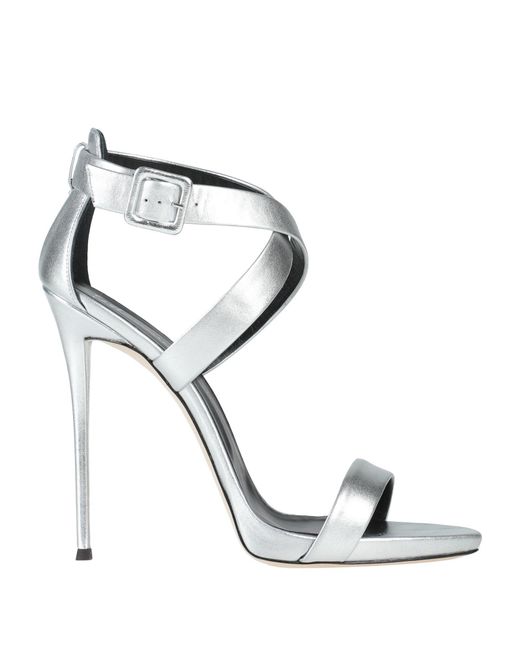 Giuseppe Zanotti Metallic Sandals Leather