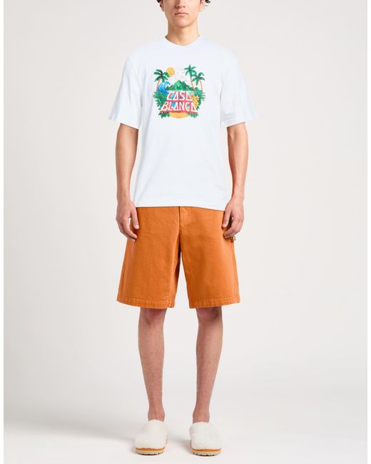 Casablanca White T-Shirt Organic Cotton for men