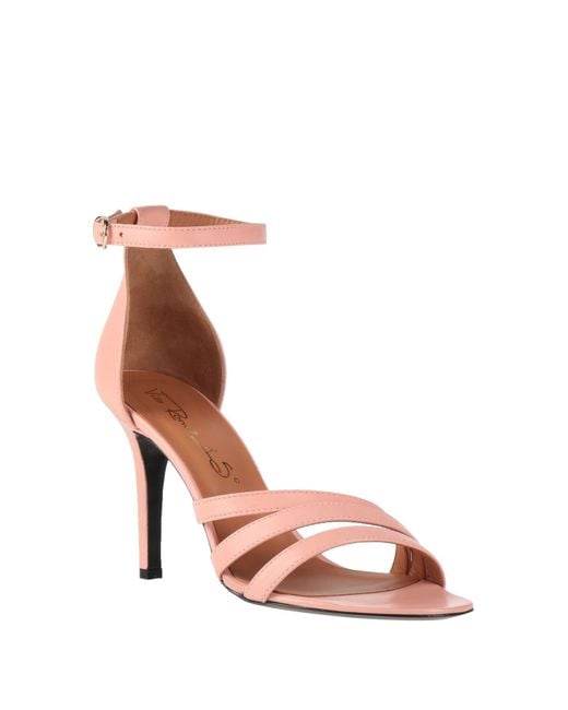 Via Roma 15 Pink Sandals Leather