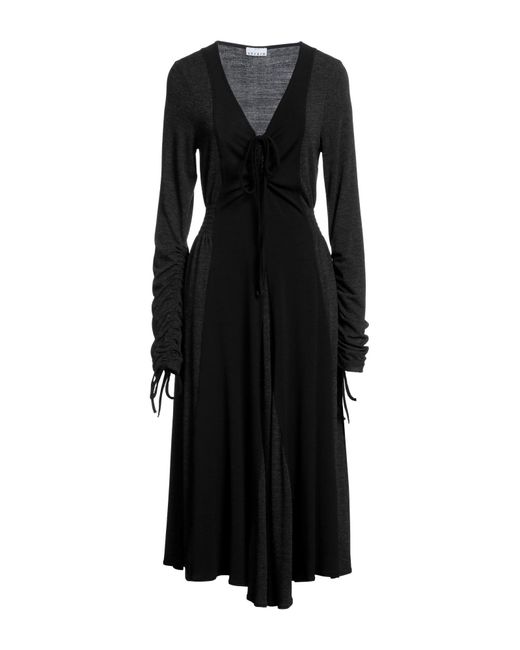 Sfizio Black Midi Dress