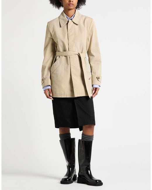 MM6 by Maison Margiela Natural Overcoats & Trench Coats