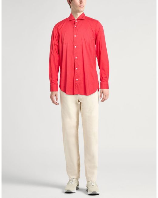 Fedeli Red Shirts for men