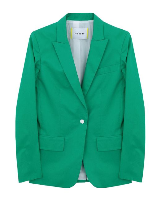 Iceberg Green Suit Jacket for men