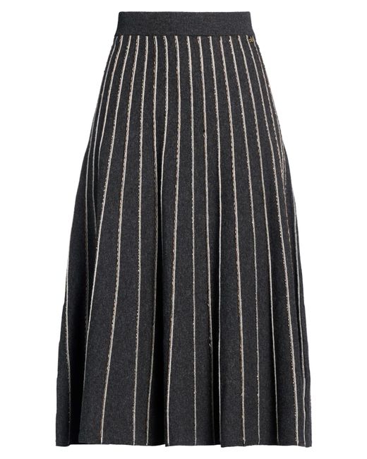 Elisabetta Franchi Gray Midi Skirts