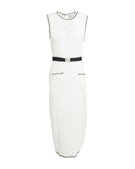 Tory Burch White Midi Dress