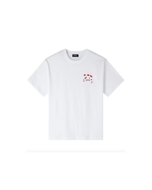 A.P.C. T-shirts in White für Herren