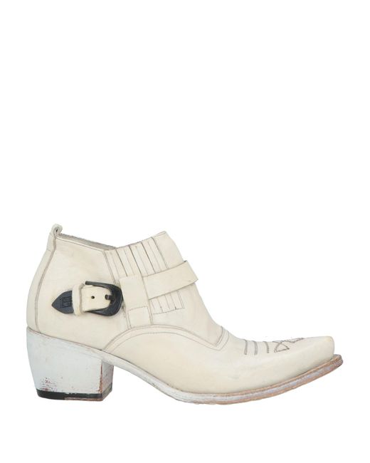 Jo Ghost White Ankle Boots
