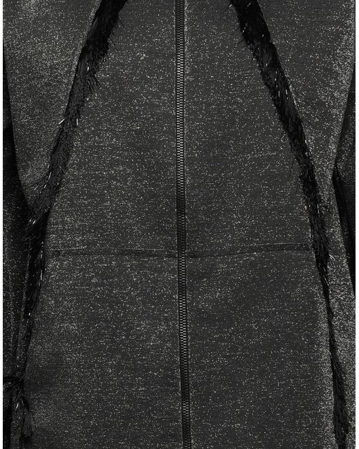 Frase - Francesca Severi Black Steel Sweatshirt Polyester, Metal, Elastane
