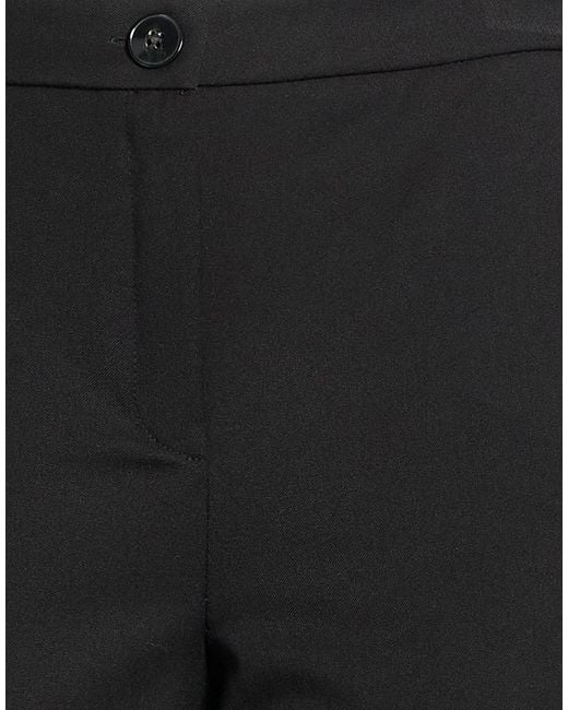Marella Black Pants Polyester, Viscose, Elastane