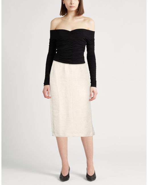 Massimo Alba Natural Midi Skirt