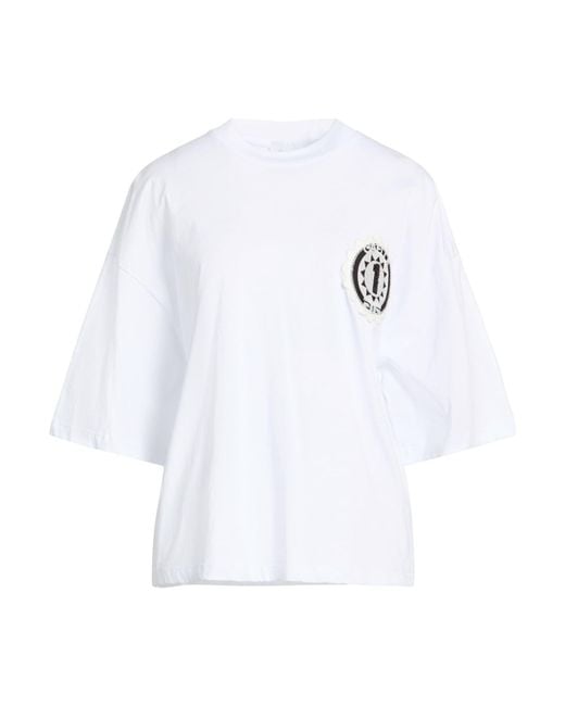Gaelle Paris White T-Shirt Cotton