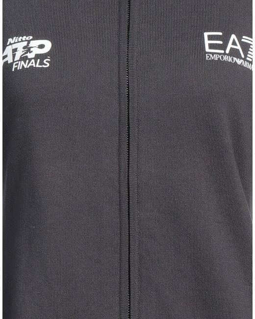 EA7 Black Cardigan Cotton