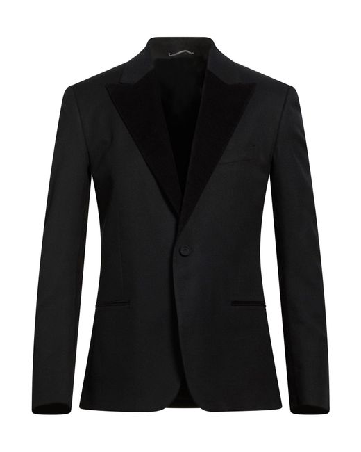 Dior Black Blazer Wool, Cotton, Elastane for men