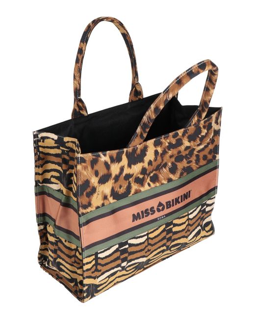 Miss Bikini Brown Handbag Cotton