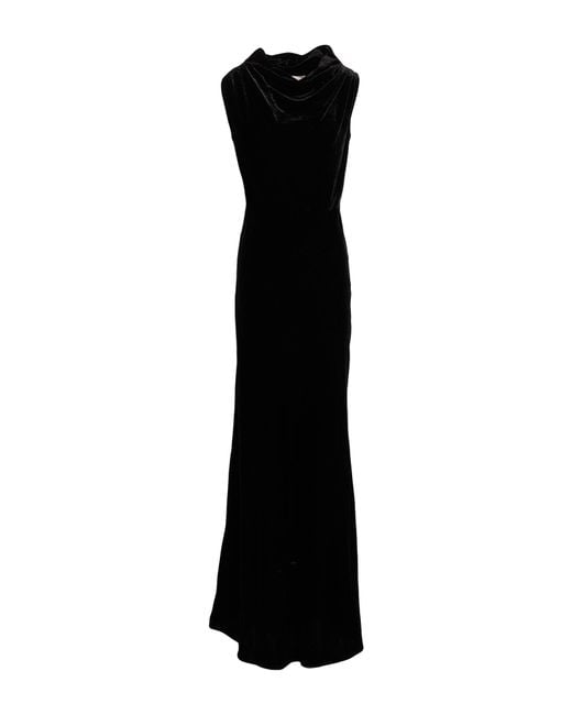 Semicouture Black Maxi Dresses