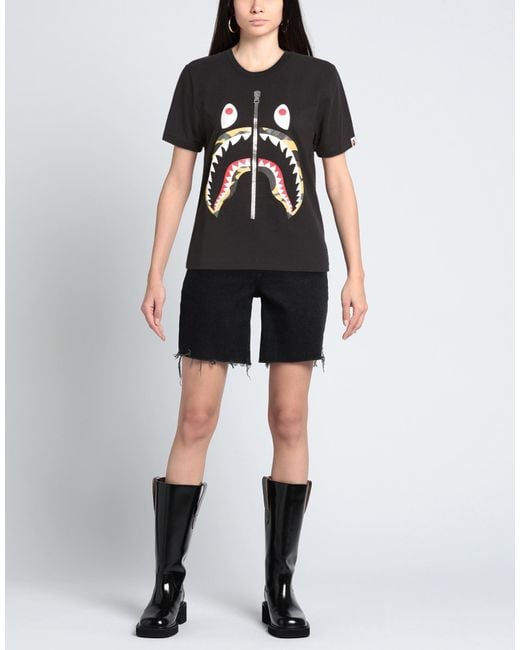 A Bathing Ape Black T-Shirt Cotton