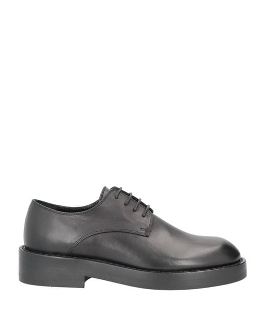 Ann Demeulemeester Gray Lace-up Shoes