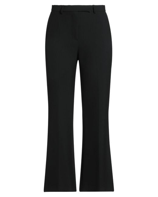 SIMONA CORSELLINI Black Pants Polyester, Viscose, Cotton, Elastane