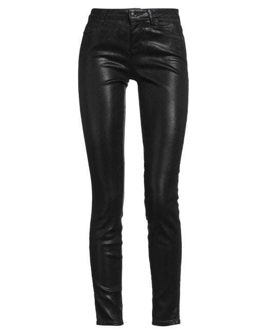 Guess Black Pants Cotton, Lyocell, Elasterell-P, Elastane