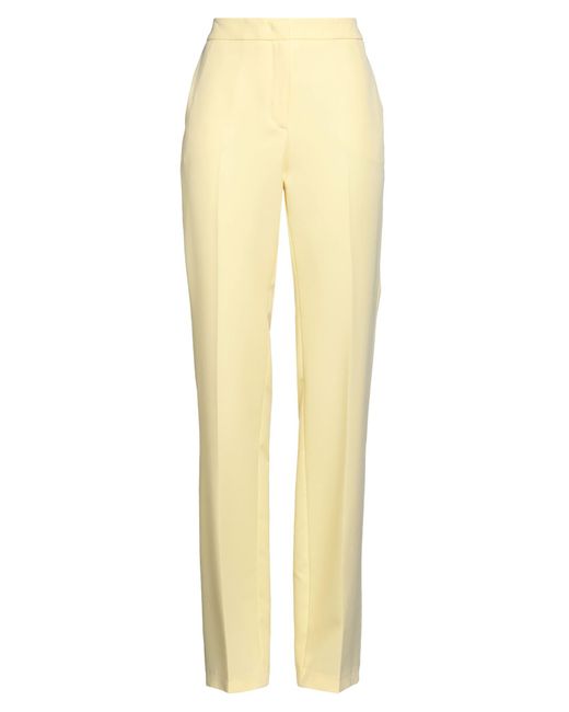 Blugirl Blumarine Yellow Pants Polyester, Elastane