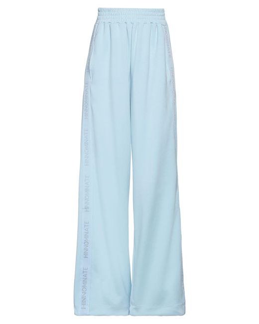 hinnominate Blue Pants Polyester, Modal, Elastane
