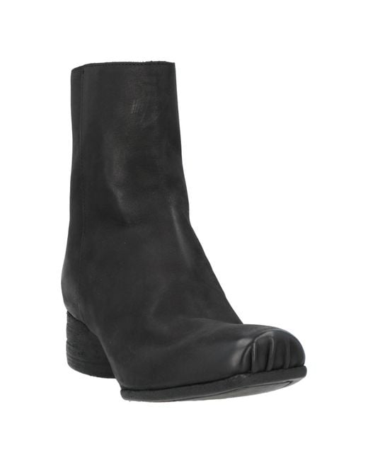 Uma Wang Black Ankle Boots Calfskin