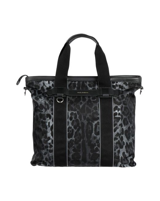 Dolce & Gabbana Black Handbag Polyamide, Calfskin, Polypropylene for men