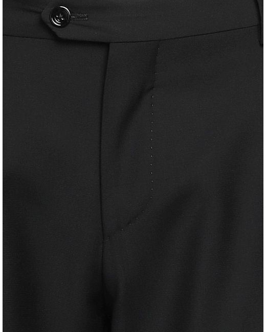 Lardini Black Pants Wool for men