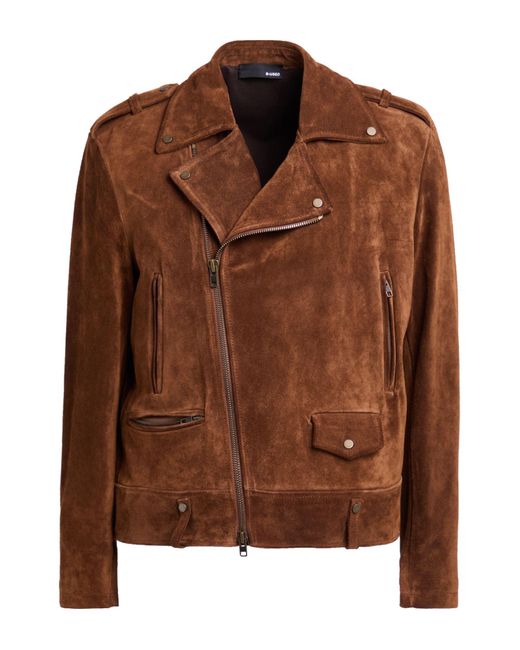 B-used Brown Jacket Ovine Leather for men