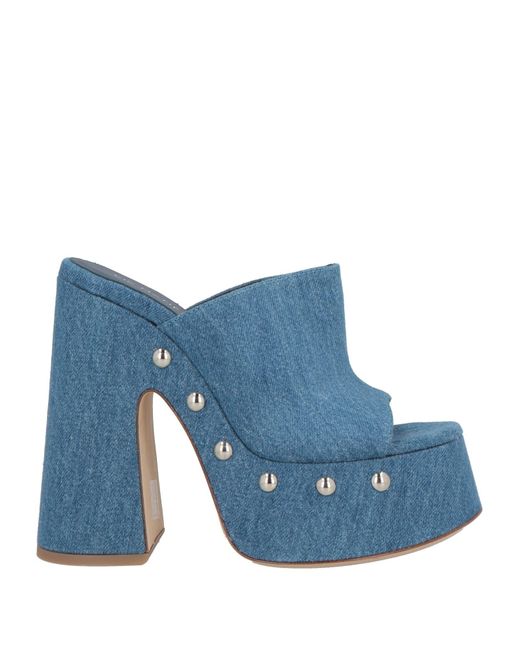 Vic Matié Blue Sandals Textile Fibers