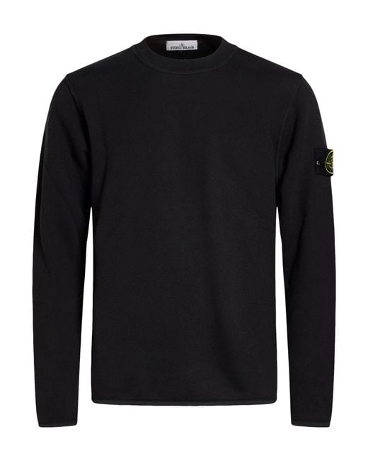 Stone Island Black Sweatshirt Cotton for men