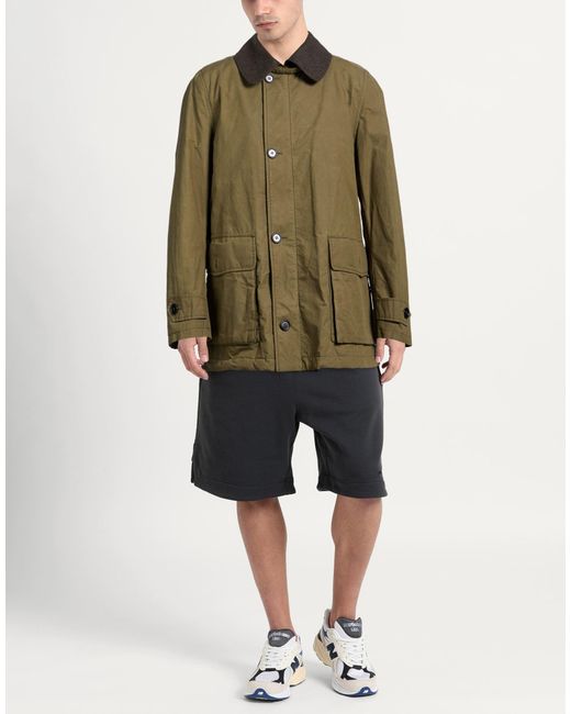 L'IMPERMEABILE Green Jacket Cotton for men