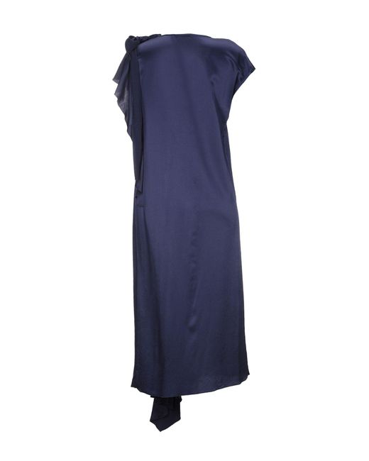 SEVENTY SERGIO TEGON Blue Midi Dress