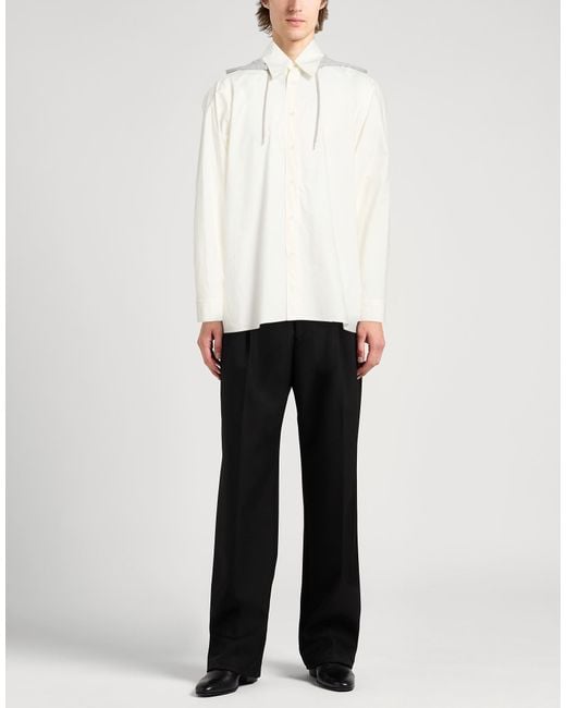MM6 by Maison Margiela White Shirt Cotton, Polyester for men