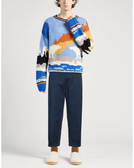 KENZO Blue Pants for men