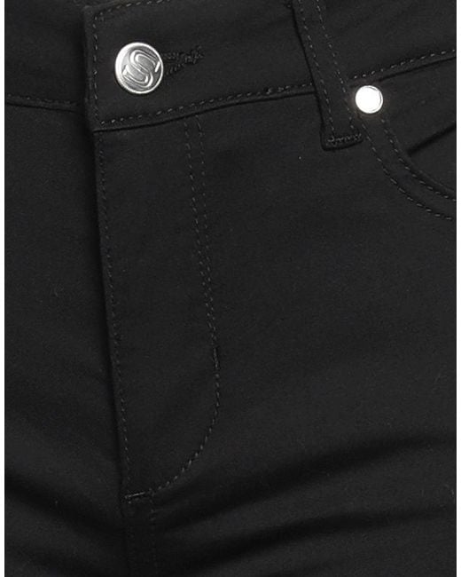 Silvian Heach Black Pants Cotton, Polyester, Elastane