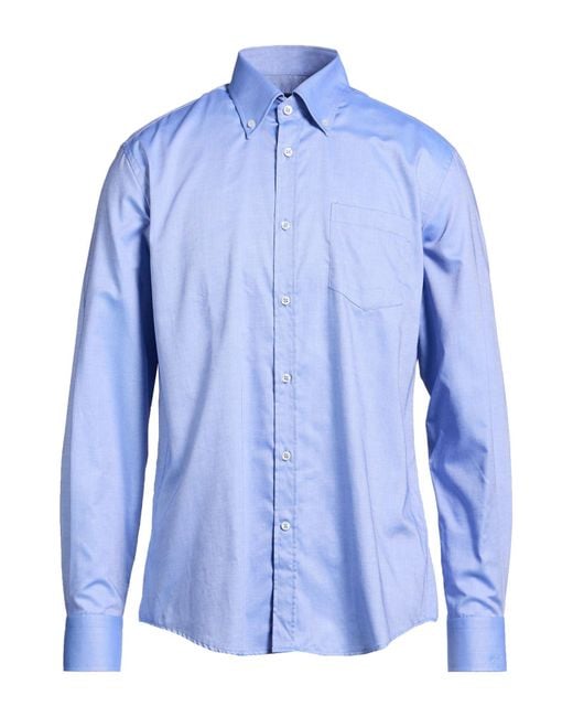 Paul & Shark Blue Shirt Cotton for men