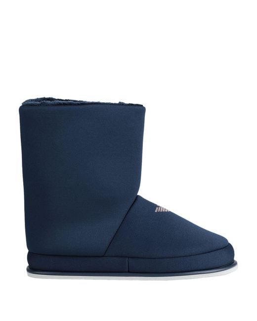 Emporio Armani Blue Ankle Boots