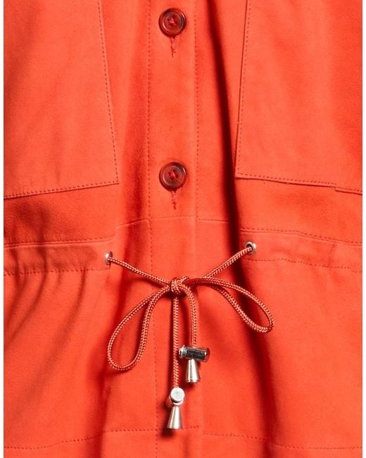 Bully Orange Jacket Leather